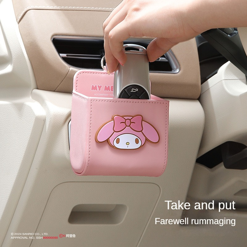 サンリオ クロミ ハローキティ 車用エアコン吹き出し口収納ボ - Kawaii Tech Accessories のレビューと価格