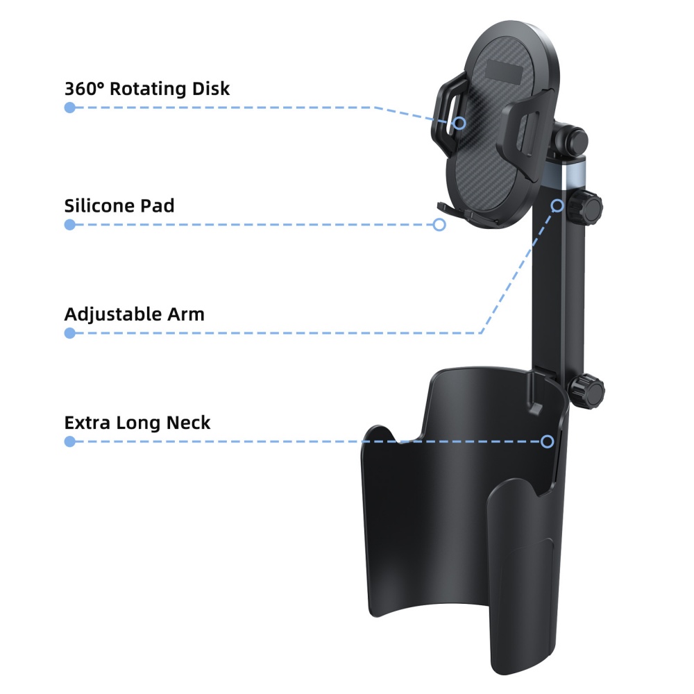 車用カップホルダー式スマホマウント拡張器 車載携帯ホルダー  - Mobile Tech Accessories のレビューと価格