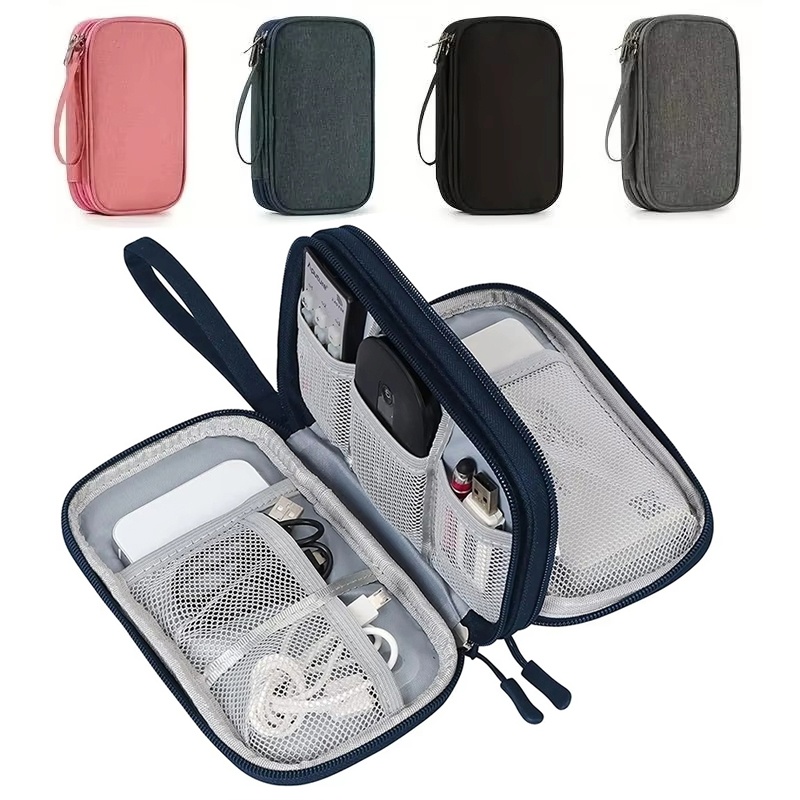 防水データケーブル収納バッグ、携帯用ケース、旅行用収納バッグ - Tech Accessories Case のレビューと価格