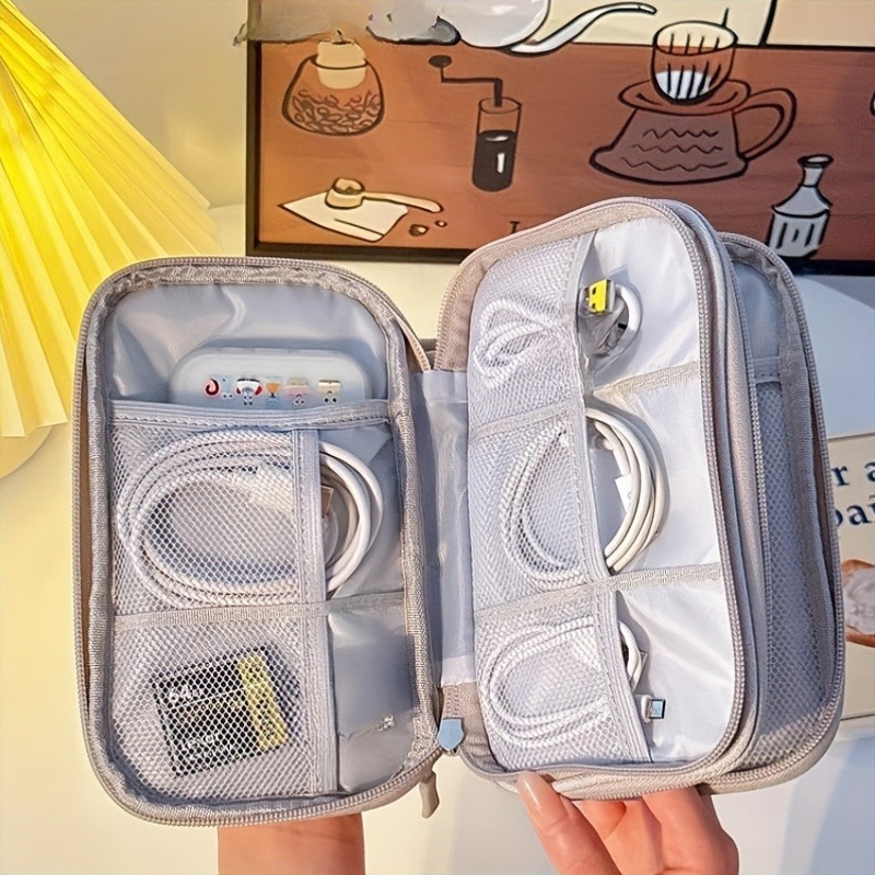 トラベルオーガナイザーバッグ、多ポケット収納ポーチ、トイレタ - Tech Accessories Case のレビューと価格